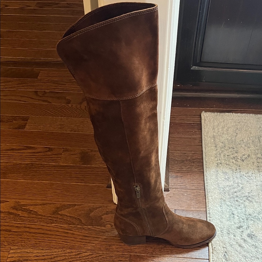 Frye Brown Suede Over-the-Knee Boots